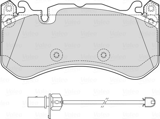 Valeo 601763 - Тормозные колодки, дисковые, комплект autospares.lv