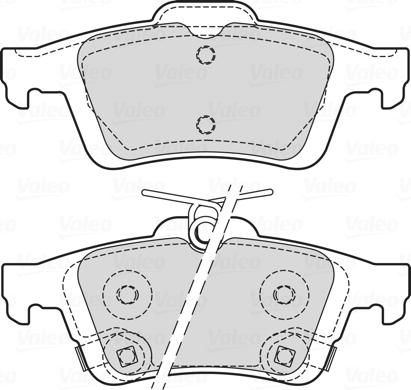 Valeo 601709 - Тормозные колодки, дисковые, комплект autospares.lv