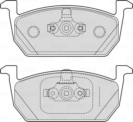 Valeo 601719 - Тормозные колодки, дисковые, комплект autospares.lv