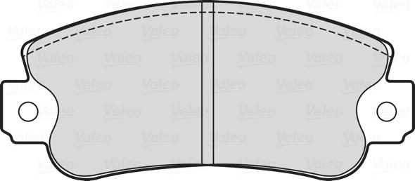 Valeo 601713 - Тормозные колодки, дисковые, комплект autospares.lv
