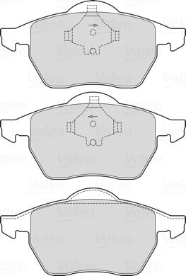 Valeo 601712 - Тормозные колодки, дисковые, комплект autospares.lv