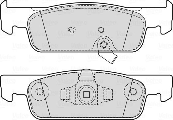 Valeo 601732 - Тормозные колодки, дисковые, комплект autospares.lv