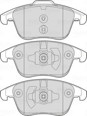 Valeo 601737 - Тормозные колодки, дисковые, комплект autospares.lv