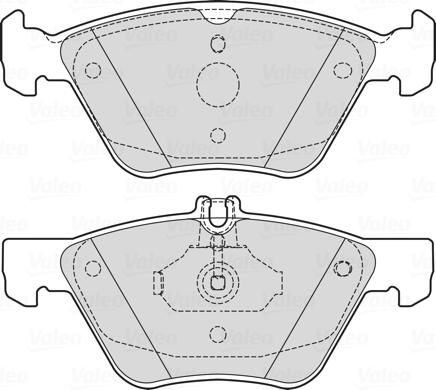 Valeo 601729 - Тормозные колодки, дисковые, комплект autospares.lv