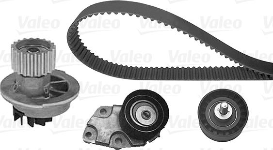 Valeo 614596 - Водяной насос + комплект зубчатого ремня ГРМ autospares.lv