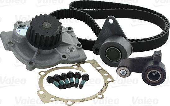 Valeo 614597 - Водяной насос + комплект зубчатого ремня ГРМ autospares.lv