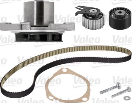 Valeo 614548 - Водяной насос + комплект зубчатого ремня ГРМ autospares.lv