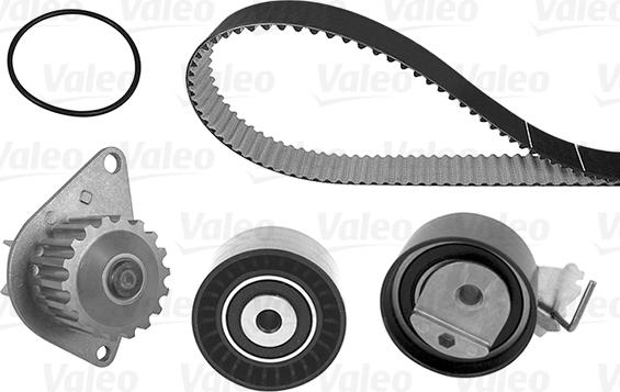 Valeo 614542 - Водяной насос + комплект зубчатого ремня ГРМ autospares.lv