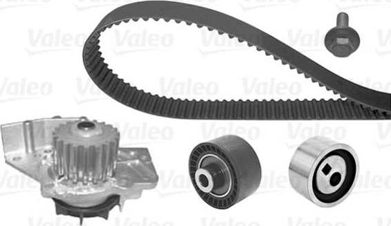 Valeo 614560 - Водяной насос + комплект зубчатого ремня ГРМ autospares.lv