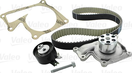 Valeo 614561 - Водяной насос + комплект зубчатого ремня ГРМ autospares.lv