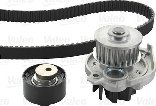 Valeo 614568 - Водяной насос + комплект зубчатого ремня ГРМ autospares.lv