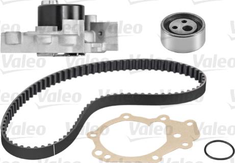 Valeo 614509 - Водяной насос + комплект зубчатого ремня ГРМ autospares.lv