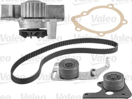 Valeo 614507 - Водяной насос + комплект зубчатого ремня ГРМ autospares.lv