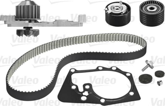 Valeo 614514 - Водяной насос + комплект зубчатого ремня ГРМ autospares.lv