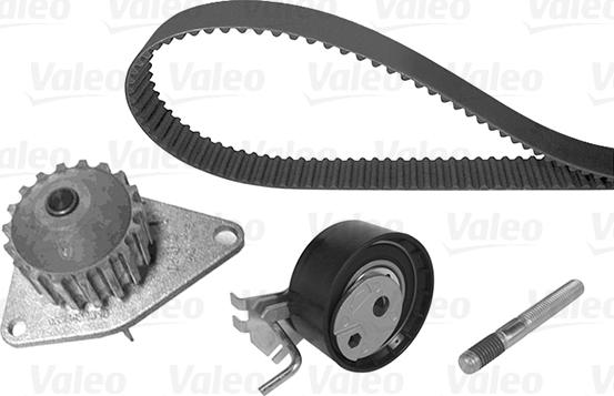 Valeo 614515 - Водяной насос + комплект зубчатого ремня ГРМ autospares.lv