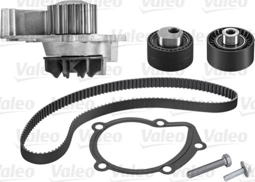 Valeo 614516 - Водяной насос + комплект зубчатого ремня ГРМ autospares.lv