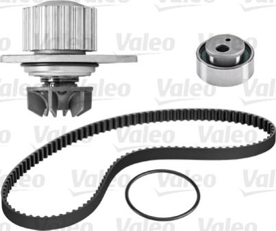 Valeo 614510 - Водяной насос + комплект зубчатого ремня ГРМ autospares.lv