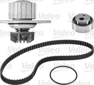 Valeo 614511 - Водяной насос + комплект зубчатого ремня ГРМ autospares.lv