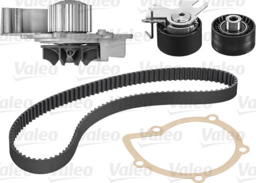 Valeo 614513 - Водяной насос + комплект зубчатого ремня ГРМ autospares.lv