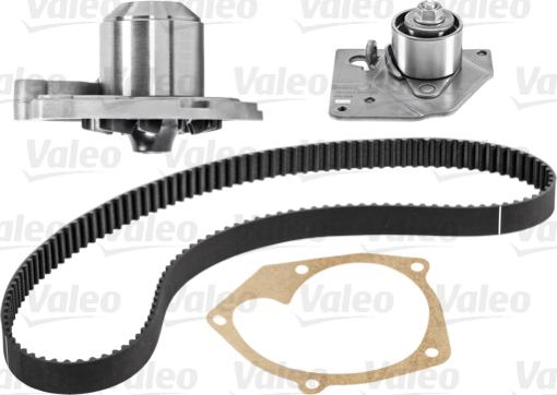 Valeo 614517 - Водяной насос + комплект зубчатого ремня ГРМ autospares.lv