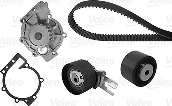 Valeo 614585 - Водяной насос + комплект зубчатого ремня ГРМ autospares.lv