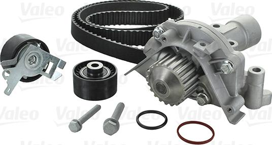 Valeo 614586 - Водяной насос + комплект зубчатого ремня ГРМ autospares.lv