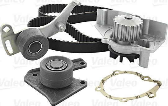 Valeo 614580 - Водяной насос + комплект зубчатого ремня ГРМ autospares.lv