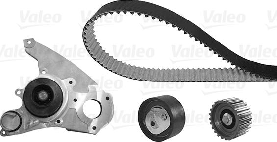 Valeo 614581 - Водяной насос + комплект зубчатого ремня ГРМ autospares.lv