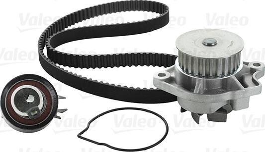 Valeo 614587 - Водяной насос + комплект зубчатого ремня ГРМ autospares.lv