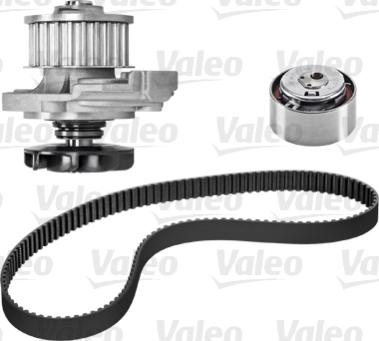 Valeo 614539 - Водяной насос + комплект зубчатого ремня ГРМ autospares.lv