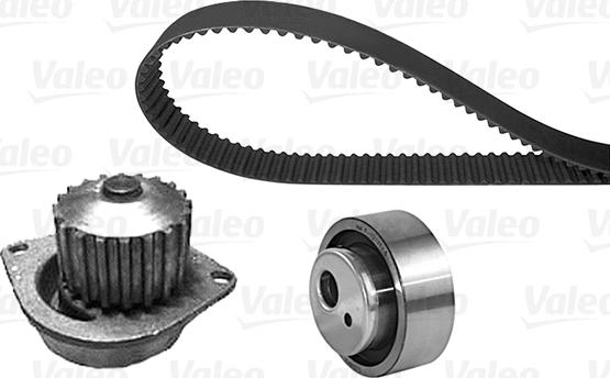 Valeo 614534 - Водяной насос + комплект зубчатого ремня ГРМ autospares.lv