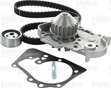 Valeo 614538 - Водяной насос + комплект зубчатого ремня ГРМ autospares.lv