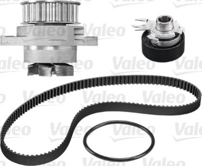 Valeo 614533 - Водяной насос + комплект зубчатого ремня ГРМ autospares.lv