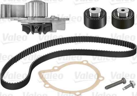 Valeo 614532 - Водяной насос + комплект зубчатого ремня ГРМ autospares.lv