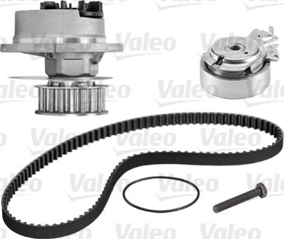 Valeo 614537 - Водяной насос + комплект зубчатого ремня ГРМ autospares.lv