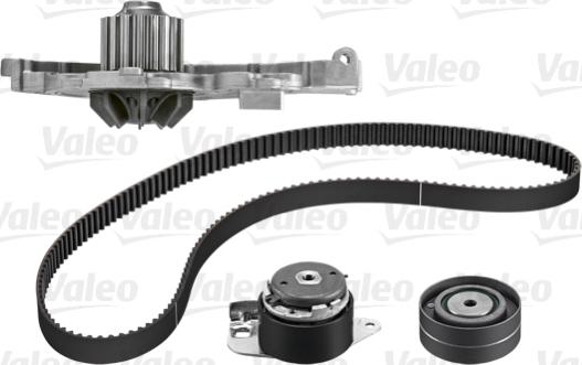 Valeo 614529 - Водяной насос + комплект зубчатого ремня ГРМ autospares.lv