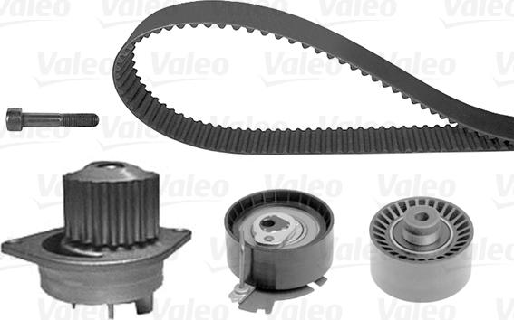 Valeo 614520 - Водяной насос + комплект зубчатого ремня ГРМ autospares.lv