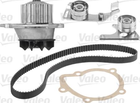 Valeo 614521 - Водяной насос + комплект зубчатого ремня ГРМ autospares.lv