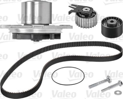 Valeo 614522 - Водяной насос + комплект зубчатого ремня ГРМ autospares.lv