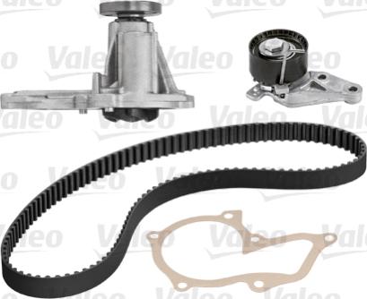 Valeo 614527 - Водяной насос + комплект зубчатого ремня ГРМ autospares.lv