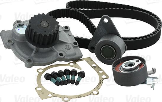 Valeo 614579 - Водяной насос + комплект зубчатого ремня ГРМ autospares.lv