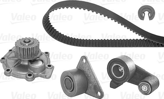 Valeo 614694 - Водяной насос + комплект зубчатого ремня ГРМ autospares.lv