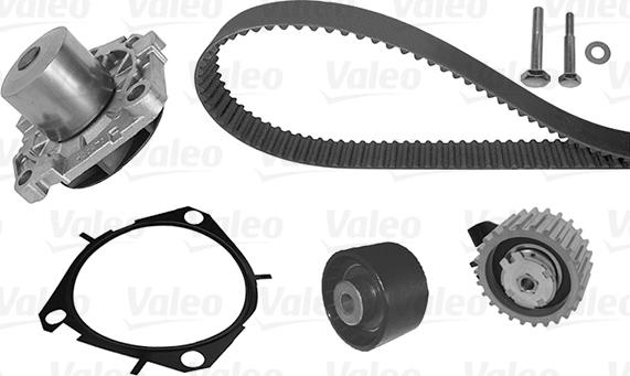 Valeo 614641 - Водяной насос + комплект зубчатого ремня ГРМ autospares.lv