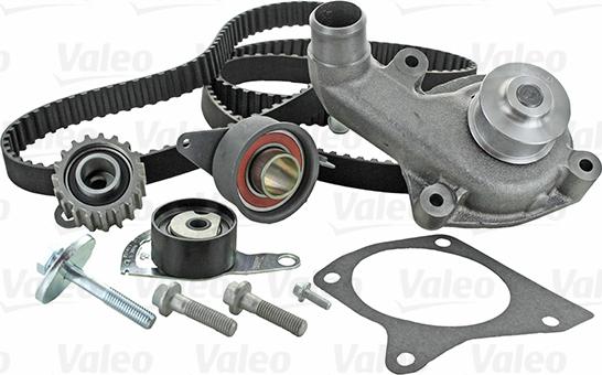 Valeo 614648 - Водяной насос + комплект зубчатого ремня ГРМ autospares.lv