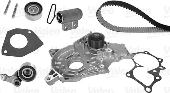 Valeo 614647 - Водяной насос + комплект зубчатого ремня ГРМ autospares.lv