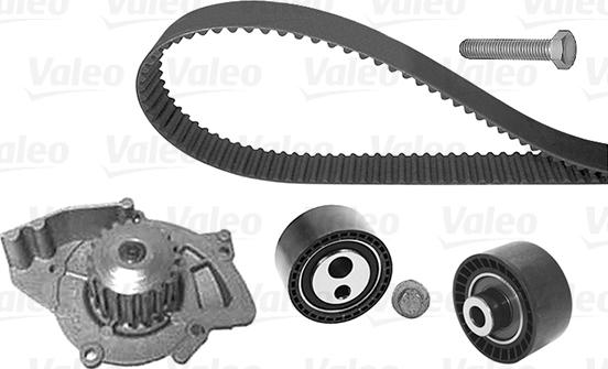 Valeo 614658 - Водяной насос + комплект зубчатого ремня ГРМ autospares.lv