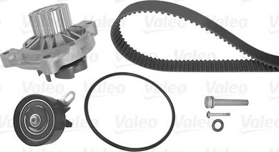 Valeo 614669 - Водяной насос + комплект зубчатого ремня ГРМ autospares.lv