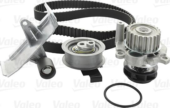 Valeo 614609 - Водяной насос + комплект зубчатого ремня ГРМ autospares.lv