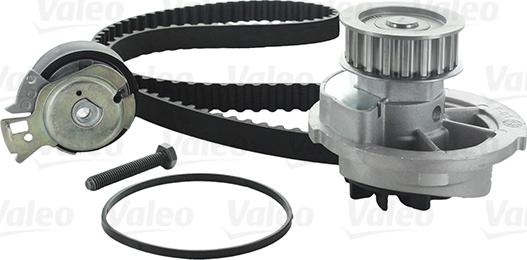 Valeo 614608 - Водяной насос + комплект зубчатого ремня ГРМ autospares.lv