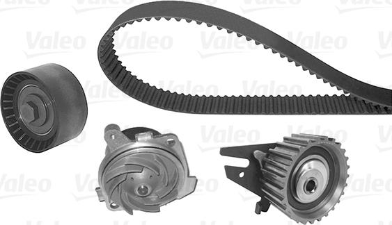 Valeo 614614 - Водяной насос + комплект зубчатого ремня ГРМ autospares.lv